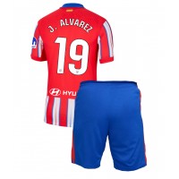 Atletico Madrid Julian Alvarez #19 Domáci Detský futbalový dres 2024-25 Krátky Rukáv (+ trenírky)